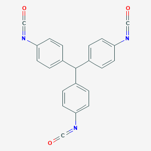 molecular formula C22H13N3O3 B021171 Benzene, 1,1',1''-methylidynetris[4-isocyanato- CAS No. 2422-91-5