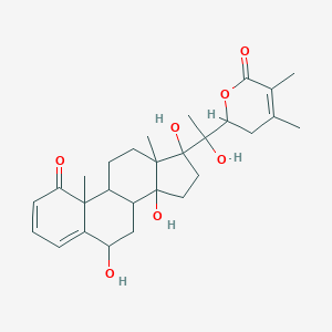 Ergosta-2,4,24-trien-26-oic acid, 6,14,17,20,22-pentahydroxy-1-oxo-, delta-lactone, (6beta,17alpha,22R)-