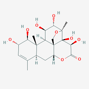 molecular formula C20H28O9 B211784 Brucein E CAS No. 21586-90-3