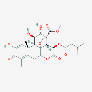 molecular formula C26H32O11 B211785 Bruceine A, dehydro- CAS No. 73435-47-9