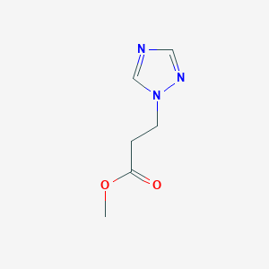 molecular formula C6H9N3O2 B021188 甲基 3-(1H-1,2,4-三唑-1-基)丙酸酯 CAS No. 106535-19-7