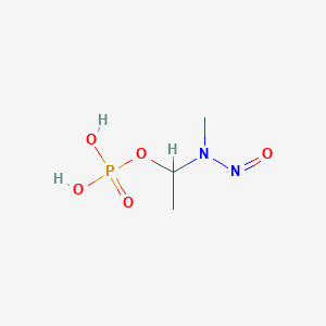 molecular formula C3H7N2O5P-2 B021191 1-(N-Methyl-N-nitrosoamino)ethyl phosphate CAS No. 105514-32-7