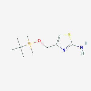 molecular formula C10H20N2OSSi B021204 2-Amino-4-tert-butyldimethylsilyloxy-methyl-thiazole CAS No. 752241-92-2