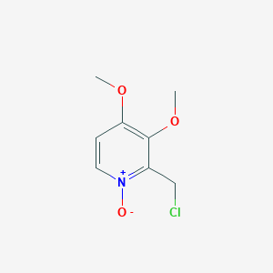 molecular formula C8H10ClNO3 B021217 2-Chloromethyl-3,4-dimethoxypyridine-N-oxide CAS No. 953787-47-8