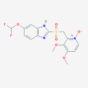 molecular formula C16H15F2N3O6S B021219 泮托拉唑砜 N-氧化物 CAS No. 953787-55-8