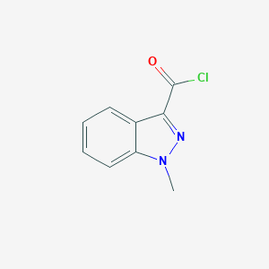 molecular formula C9H7ClN2O B021222 1-methyl-1H-indazole-3-carbonyl chloride CAS No. 106649-02-9