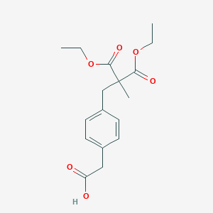 molecular formula C17H22O6 B021227 4-(2,2-Dicarboethoxy-propyl)phenylacetic Acid CAS No. 223123-57-7