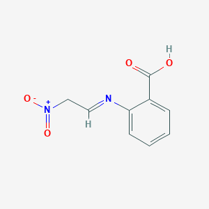 molecular formula C9H8N2O4 B021239 2-(2-nitroethylideneamino)benzoic Acid CAS No. 121845-92-9