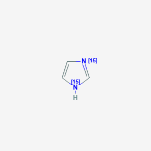 molecular formula C3H4N2 B021264 (~15~N_2_)-1H-Imidazole CAS No. 74362-46-2