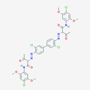 molecular formula C36H32Cl4N6O8 B021266 Pigment yellow 83 CAS No. 5567-15-7