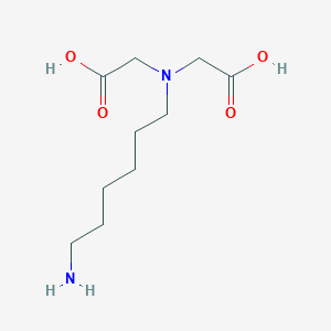 molecular formula C10H20N2O4 B021301 Glycine, N-(6-aminohexyl)-N-(carboxymethyl)- CAS No. 58534-57-9