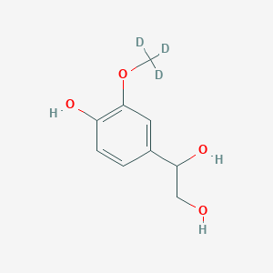 molecular formula C9H12O4 B021302 3-Methoxy-4-hydroxyphenylglycol-d3 CAS No. 74495-72-0