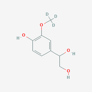 molecular formula C9H12O4 B021302 rac 4-Hydroxy-3-methoxyphenylethylene Glycol-d3 CAS No. 74495-72-0
