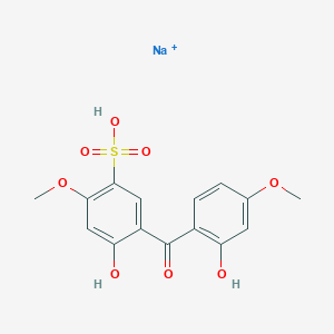 Sodium 4-hydroxy-5-(2-hydroxy-p-anisoyl)-2-methoxybenzenesulphonate