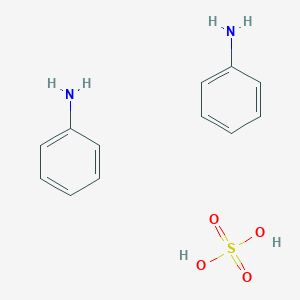 molecular formula C6H7N.1/2H2O4S B213106 aniline;sulfuric acid CAS No. 542-16-5