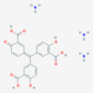 molecular formula C22H14O9.3H3N B213107 铝灵 CAS No. 569-58-4