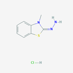 molecular formula C8H9N3S.ClH B213117 2(3H)-Benzothiazolone, 3-methyl-, hydrazone, monohydrochloride CAS No. 4338-98-1