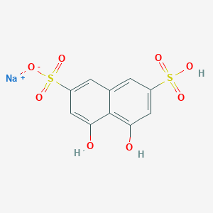 molecular formula C10H8O8S2.Na B213127 2,7-Naphthalenedisulfonic acid, 4,5-dihydroxy-, monosodium salt CAS No. 3888-44-6