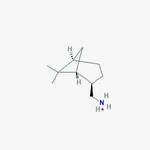 molecular formula C10H20N+ B213138 Bicyclo[3.1.1]heptane-2-methanamine, 6,6-dimethyl-, (1R,2S,5R)-rel- CAS No. 38235-68-6
