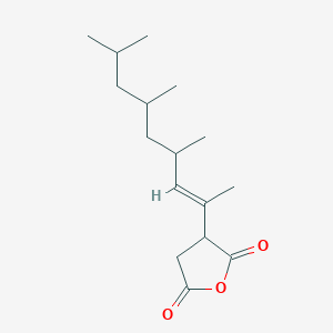 molecular formula C16H26O3 B213159 2,5-Furandione, dihydro-3,3,4,4-tetra-1-propenyl- CAS No. 26544-38-7