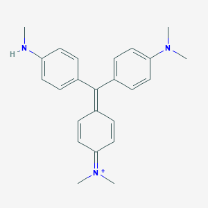 molecular formula C24H28N3+ B213181 [4-[[4-(Dimethylamino)phenyl]-[4-(methylamino)phenyl]methylidene]cyclohexa-2,5-dien-1-ylidene]-dimethylazanium CAS No. 8004-87-3