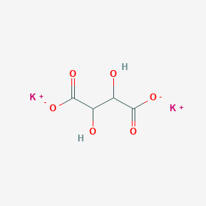 molecular formula C4H6KO6 B213215 Dipotassium;2,3-dihydroxybutanedioate CAS No. 921-53-9