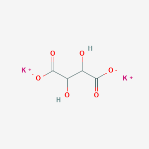 molecular formula K2C4H4O6<br>C4H4K2O6 B213215 Dipotassium;2,3-dihydroxybutanedioate CAS No. 921-53-9