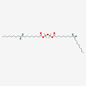 molecular formula C40H78O5Sn2 B213223 9-Octadecenoic acid (9Z)-, 1,1'-(1,1,3,3-tetramethyl-1,3-distannoxanediyl) ester CAS No. 43136-18-1