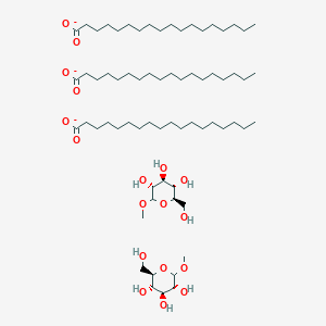 molecular formula C68H136O18 B213277 2-(Hydroxymethyl)-6-methoxyoxane-3,4,5-triol;octadecanoic acid CAS No. 68936-95-8
