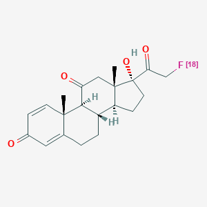 molecular formula C21H25FO4 B021331 21-Fluoroprednisone CAS No. 110558-69-5