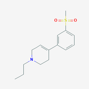 molecular formula C15H21NO2S B021335 4-[3-(Methylsulfonyl)phenyl]-1-propyl-1,2,3,6-tetrahydropyridine CAS No. 346688-39-9