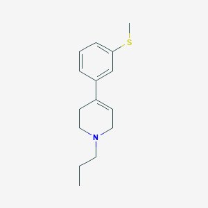 molecular formula C15H21NS B021336 4-[3-(Methylsulfanyl)phenyl]-1-propyl-1,2,3,6-tetrahydro-pyridine CAS No. 1025882-24-9