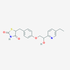 molecular formula C19H20N2O4S B021347 5-(4-(2-(5-Ethylpyridin-2-yl)-2-hydroxyethoxy)benzyl)thiazolidine-2,4-dione CAS No. 101931-00-4