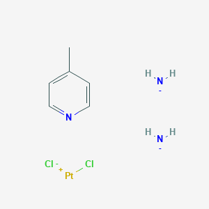 molecular formula C6H11Cl2N3Pt-2 B021355 Azanide;chloroplatinum(1+);4-methylpyridine;chloride CAS No. 106343-50-4