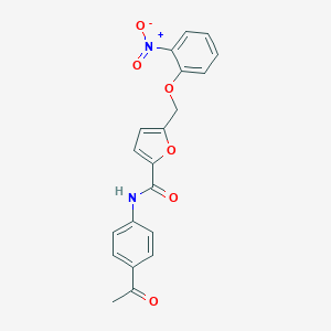 molecular formula C20H16N2O6 B213596 N-(4-acetylphenyl)-5-[(2-nitrophenoxy)methyl]-2-furamide 