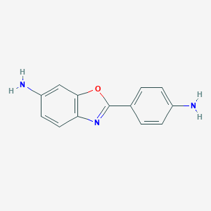 molecular formula C13H11N3O B021364 2-(4-氨基苯基)-1,3-苯并恶唑-6-胺 CAS No. 16363-53-4