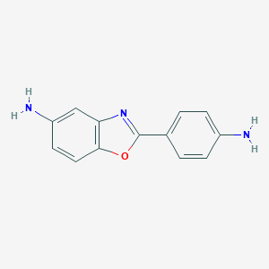 molecular formula C13H11N3O B021366 2-(4-氨基苯基)苯并[d]噁唑-5-胺 CAS No. 13676-47-6