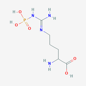 molecular formula C6H15N4O5P B021368 2-Amino-5-[[amino-(phosphonoamino)methylidene]amino]pentanoic acid CAS No. 1189-11-3