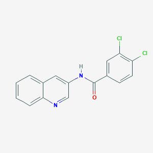 molecular formula C16H10Cl2N2O B213732 3,4-dichloro-N-quinolin-3-ylbenzamide 