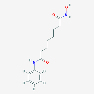 molecular formula C14H20N2O3 B021379 Suberoylanilide-d5 Hydroxamic Acid CAS No. 1132749-48-4