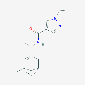 molecular formula C18H27N3O B213798 N-[1-(1-adamantyl)ethyl]-1-ethyl-1H-pyrazole-4-carboxamide 