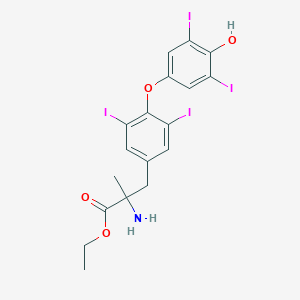 molecular formula C18H17I4NO4 B021394 Etiroxate CAS No. 17365-01-4