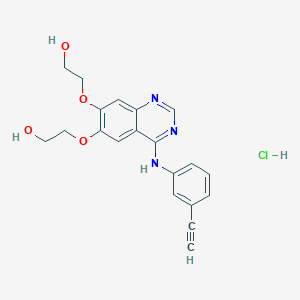 molecular formula C20H20ClN3O4 B021405 去甲二甲基厄洛替尼盐酸盐 CAS No. 183320-12-9