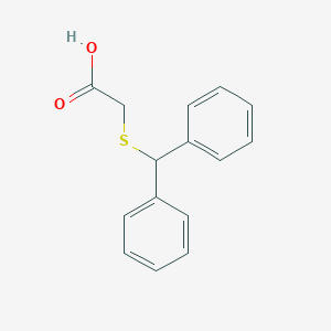 molecular formula C15H14O2S B021409 2-(Benzhydrylthio)acetic acid CAS No. 63547-22-8
