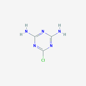molecular formula C3H4ClN5 B021410 6-Chloro-1,3,5-triazine-2,4-diamine CAS No. 3397-62-4