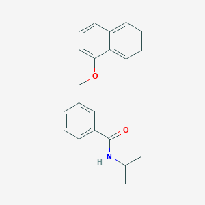 molecular formula C21H21NO2 B214112 N-isopropyl-3-[(1-naphthyloxy)methyl]benzamide 