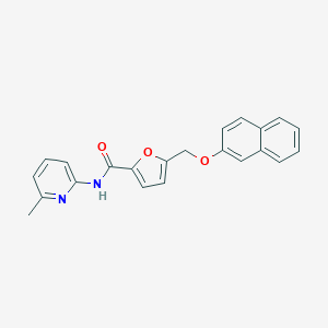 molecular formula C22H18N2O3 B214116 N-(6-methylpyridin-2-yl)-5-[(naphthalen-2-yloxy)methyl]furan-2-carboxamide 