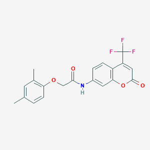 molecular formula C20H16F3NO4 B214159 2-(2,4-DIMETHYLPHENOXY)-N~1~-[2-OXO-4-(TRIFLUOROMETHYL)-2H-CHROMEN-7-YL]ACETAMIDE 