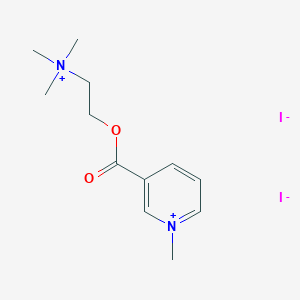 molecular formula C12H20I2N2O2 B021418 3-Carboxy-1-methylpyridinium iodide ester with choline iodide CAS No. 108847-17-2
