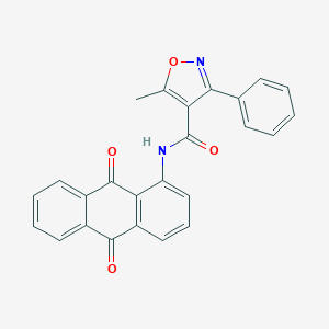 molecular formula C25H16N2O4 B214187 N-(9,10-dioxo-9,10-dihydroanthracen-1-yl)-5-methyl-3-phenyl-1,2-oxazole-4-carboxamide 